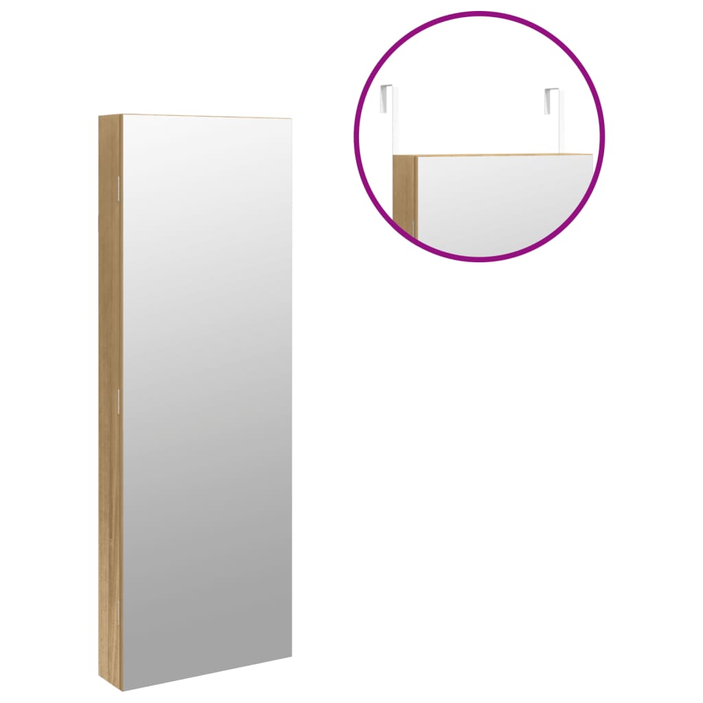 Armadio Portagioie a Specchio con Luci LED a Parete | homemem39
