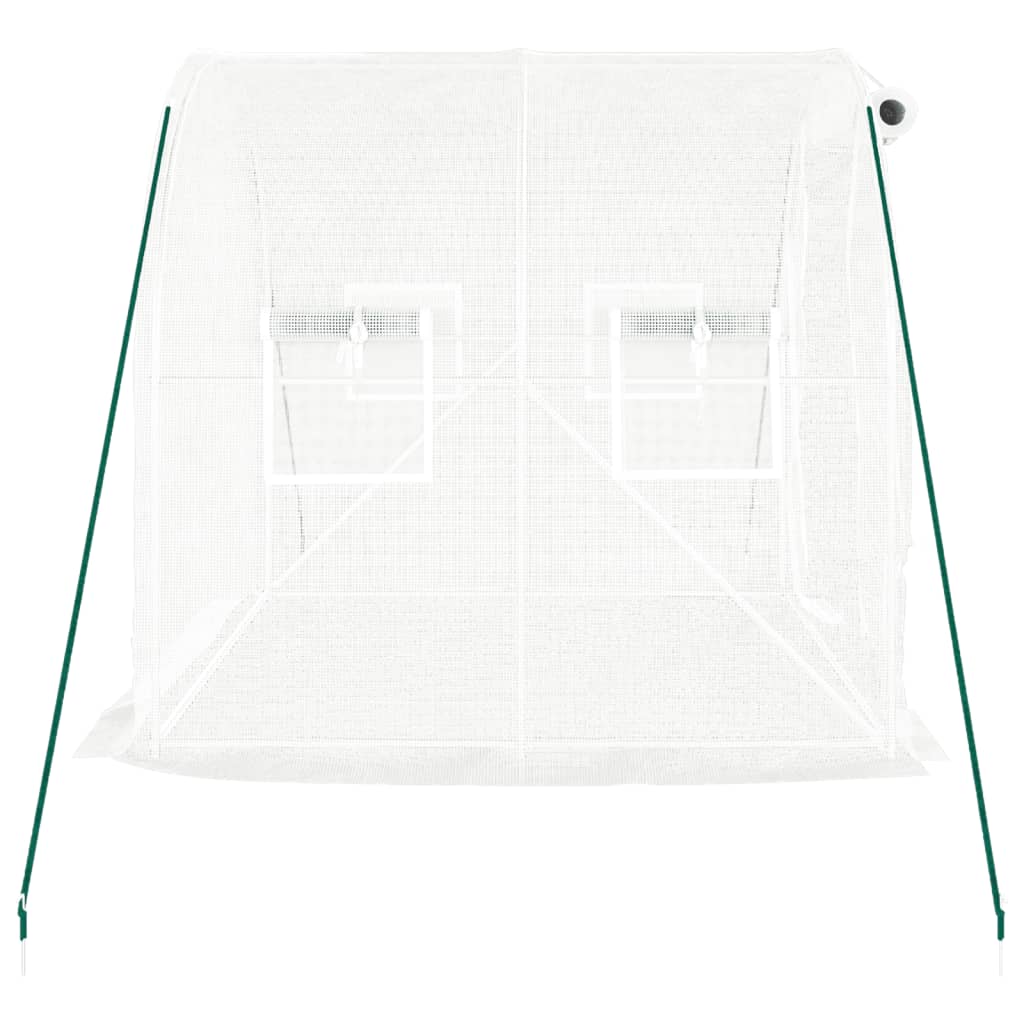 Serra con Telaio in Acciaio Bianco 4 m² 2x2x2 m | homemem39