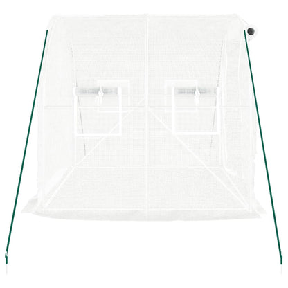 Serra con Telaio in Acciaio Bianco 4 m² 2x2x2 m | homemem39