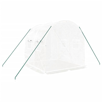 Serra con Telaio in Acciaio Bianco 4 m² 2x2x2 m | homemem39