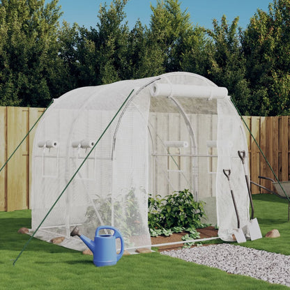 Serra con Telaio in Acciaio Bianco 4 m² 2x2x2 m | homemem39