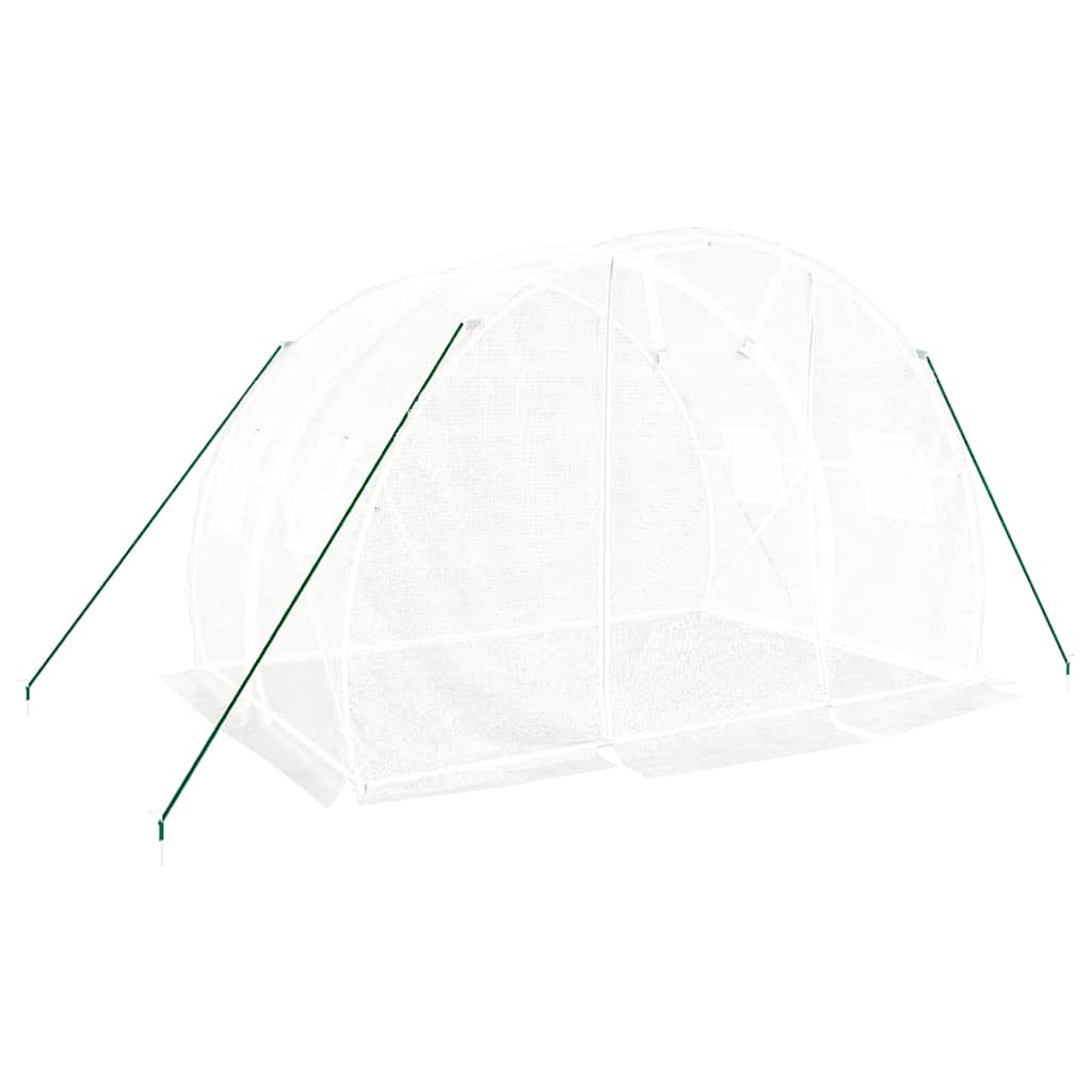 Serra con Telaio in Acciaio Bianco 6 m² 3x2x2 m - homemem39