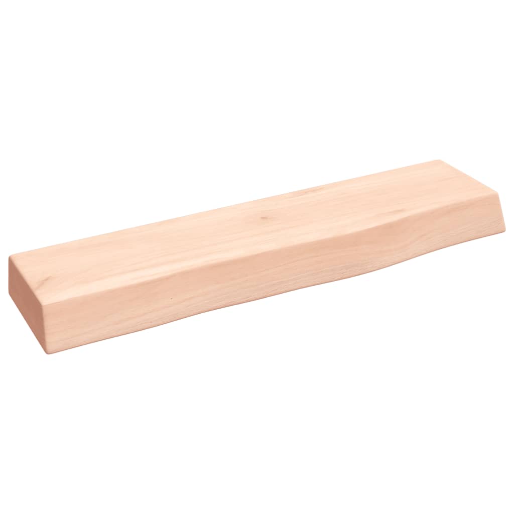 Ripiano a Parete 40x10x4 cm Legno Massello Rovere Non Trattato | homemem39