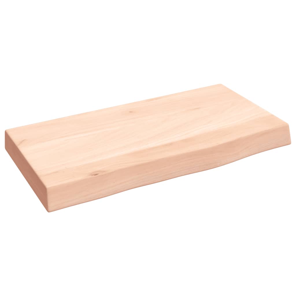 Ripiano a Parete 40x20x4 cm Legno Massello Rovere Non Trattato | homemem39