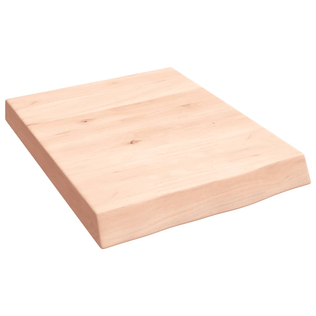 Ripiano a Parete 40x50x(2-6) cm Massello Rovere Non Trattato | homemem39