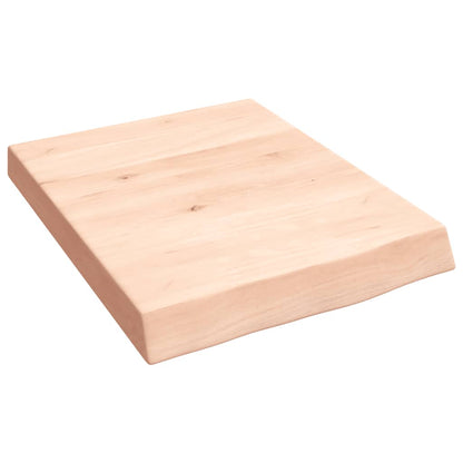 Ripiano a Parete 40x50x(2-6) cm Massello Rovere Non Trattato | homemem39