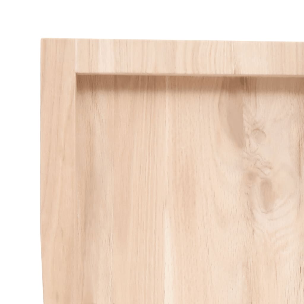 Ripiano a Parete 40x50x(2-6) cm Massello Rovere Non Trattato | homemem39