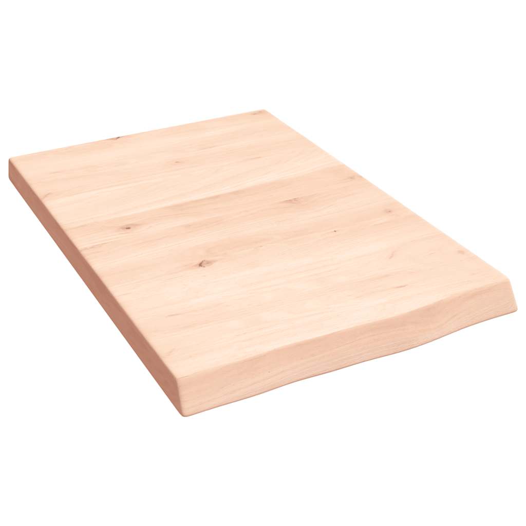 Ripiano a Parete 40x60x(2-4) cm Massello Rovere Non Trattato | homemem39