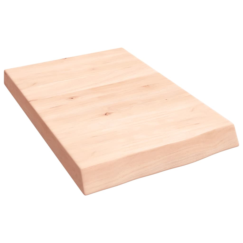 Ripiano a Parete 40x60x(2-6) cm Massello Rovere Non Trattato | homemem39