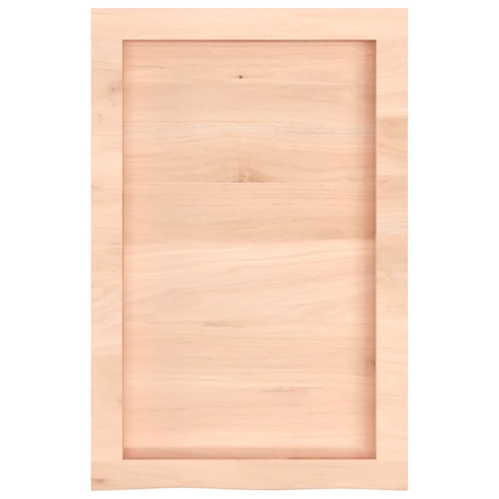 Ripiano a Parete 40x60x(2-6) cm Massello Rovere Non Trattato | homemem39