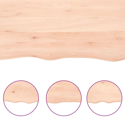 Ripiano a Parete 40x60x(2-6) cm Massello Rovere Non Trattato