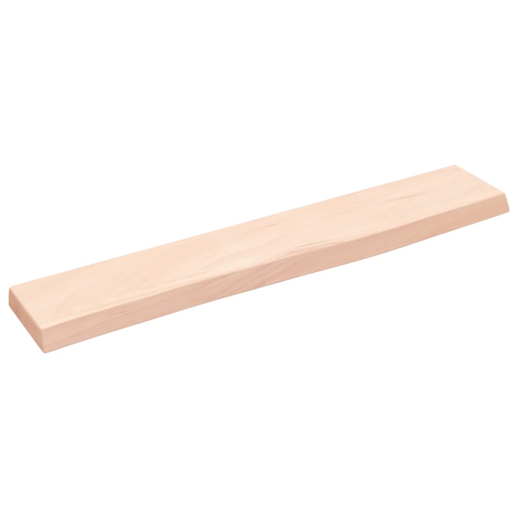 Ripiano a Parete 60x10x2 cm Legno Massello Rovere Non Trattato | homemem39