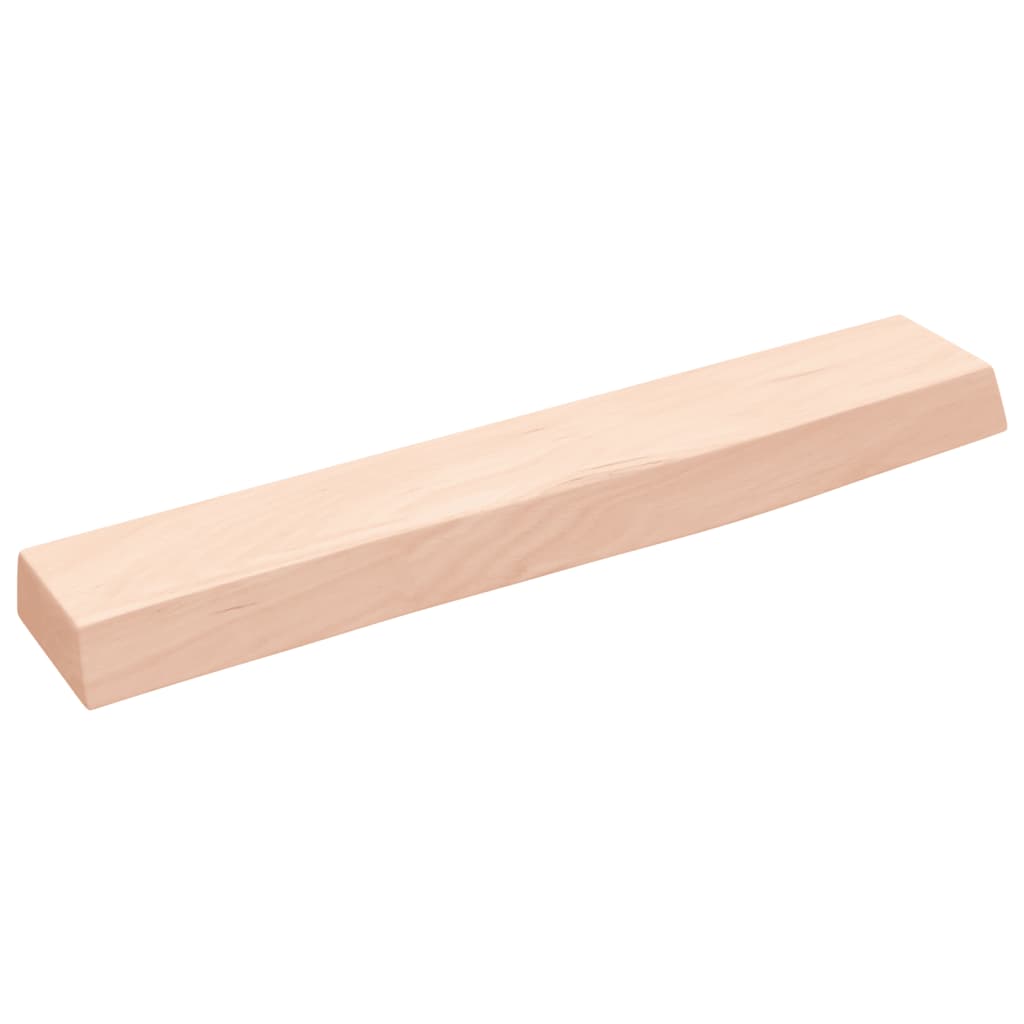 Ripiano a Parete 60x10x4 cm Legno Massello Rovere Non Trattato | homemem39