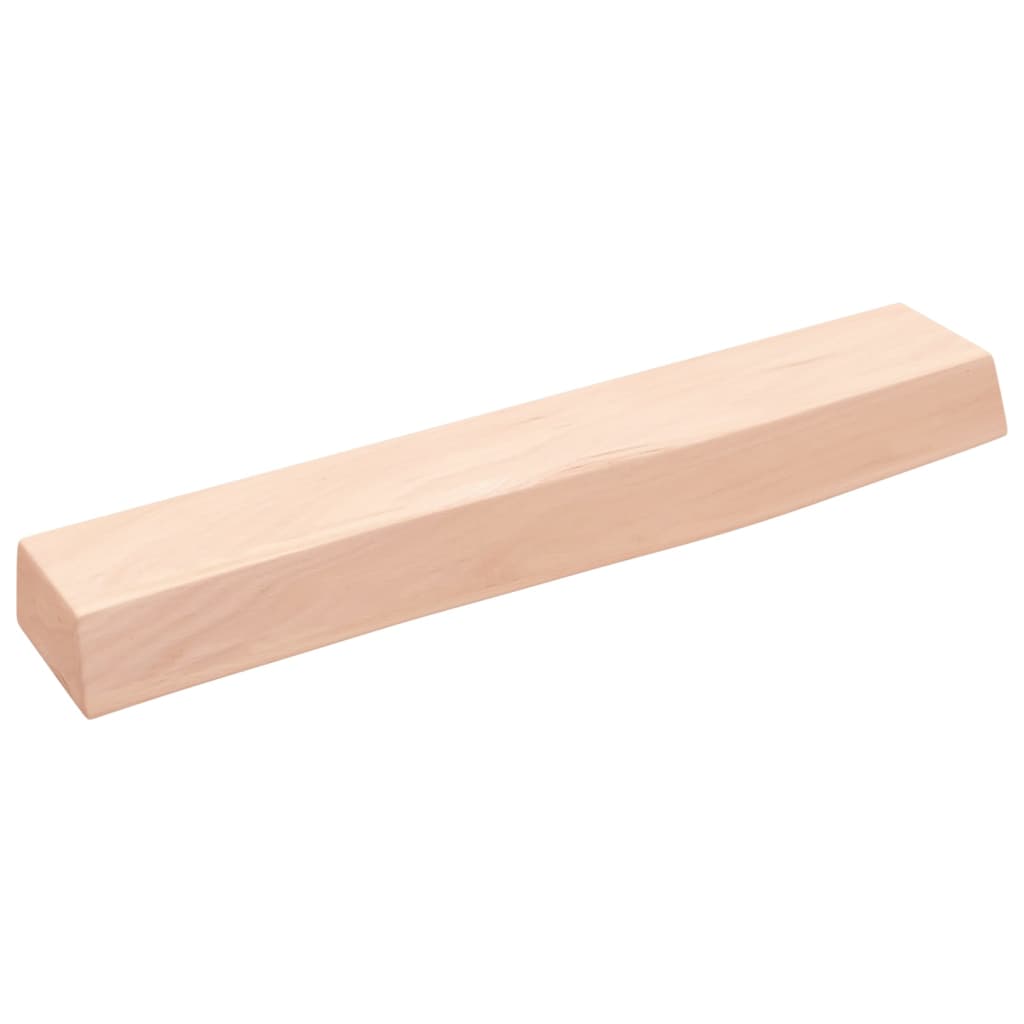 Ripiano a Parete 60x10x6 cm Legno Massello Rovere Non Trattato | homemem39