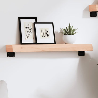 Ripiano a Parete 60x10x6 cm Legno Massello Rovere Non Trattato | homemem39