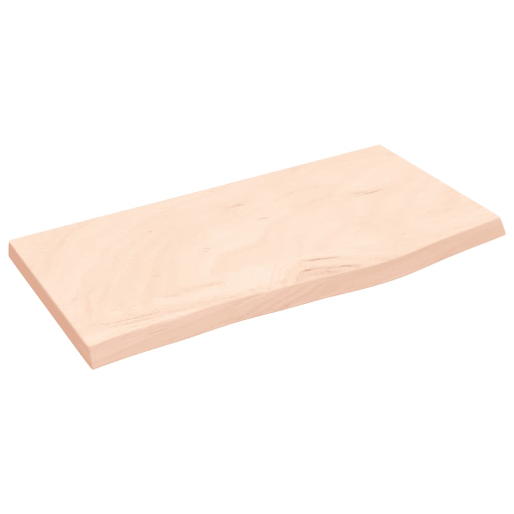 Ripiano a Parete 60x30x(2-4) cm Massello Rovere Non Trattato | homemem39