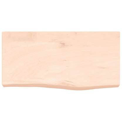 Ripiano a Parete 60x30x(2-6) cm Massello Rovere Non Trattato