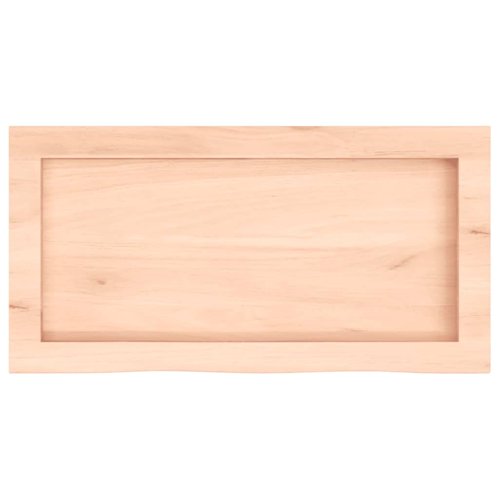 Ripiano a Parete 60x30x(2-6) cm Massello Rovere Non Trattato | homemem39