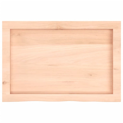 Ripiano a Parete 60x40x(2-4) cm Massello Rovere Non Trattato | homemem39