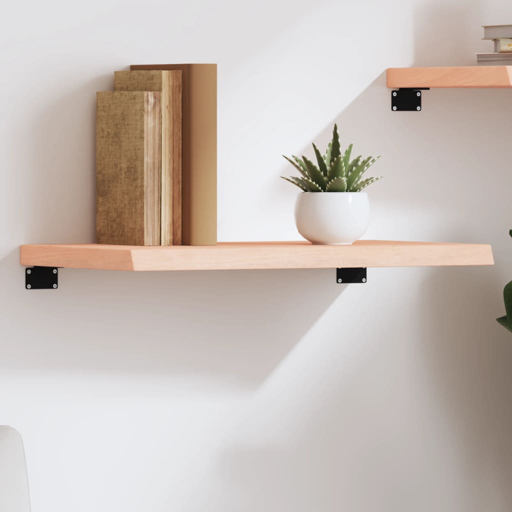 Ripiano a Parete 60x40x(2-4) cm Massello Rovere Non Trattato | homemem39