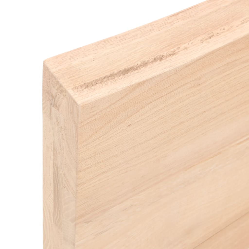 Ripiano a Parete 60x40x(2-6) cm Massello Rovere Non Trattato