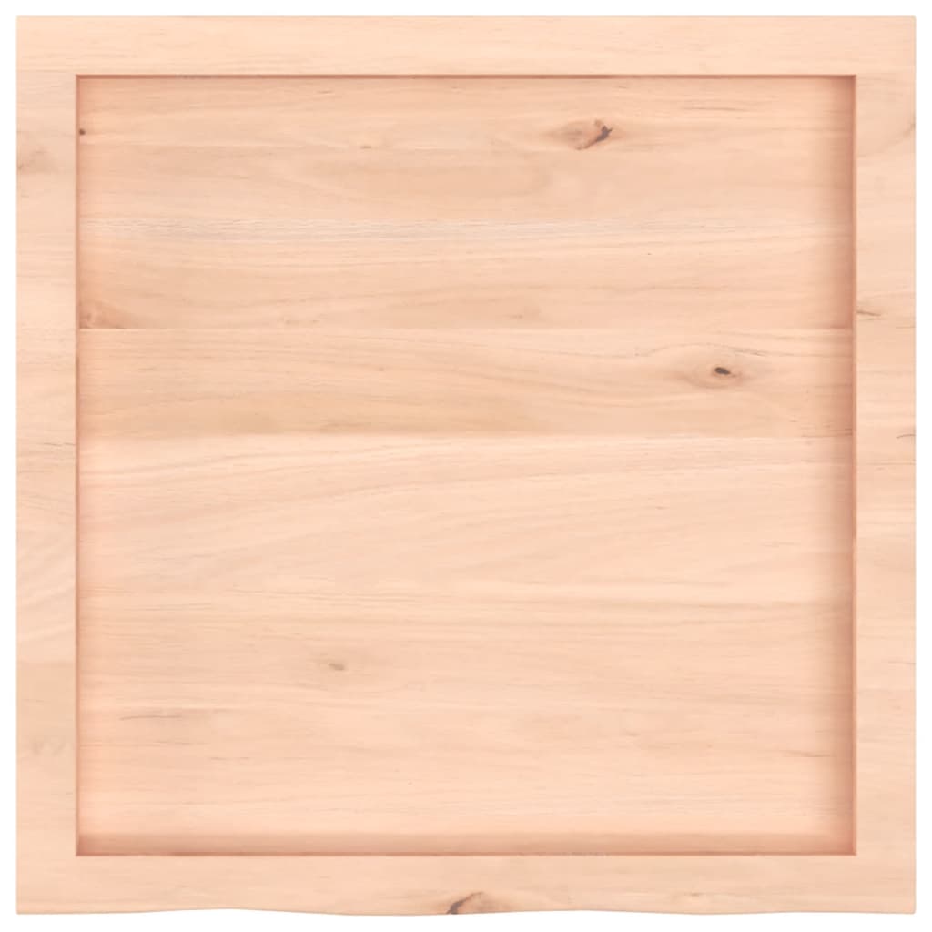 Ripiano a Parete 60x60x(2-4) cm Massello Rovere Non Trattato - homemem39