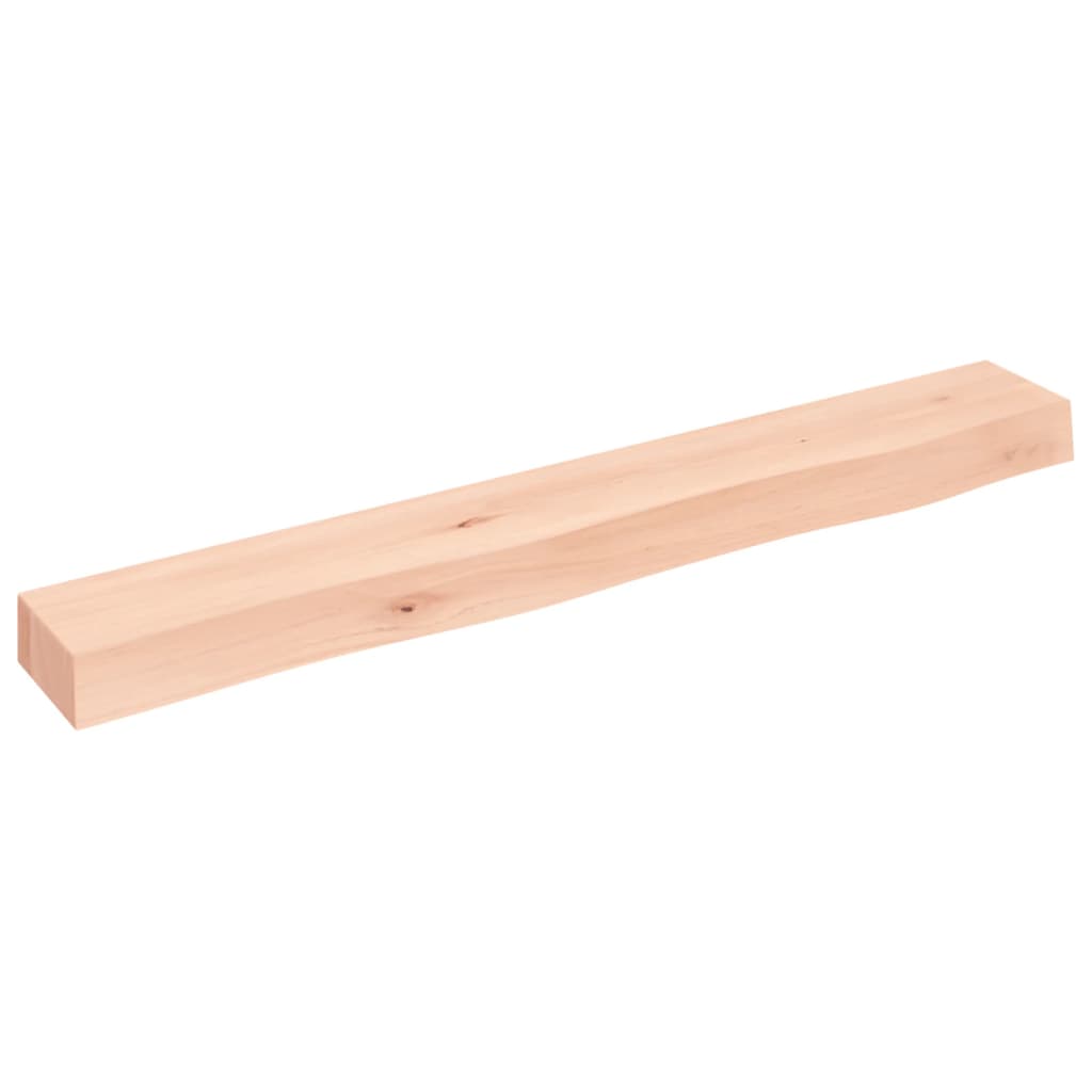Ripiano a Parete 80x10x6 cm Legno Massello Rovere Non Trattato | homemem39