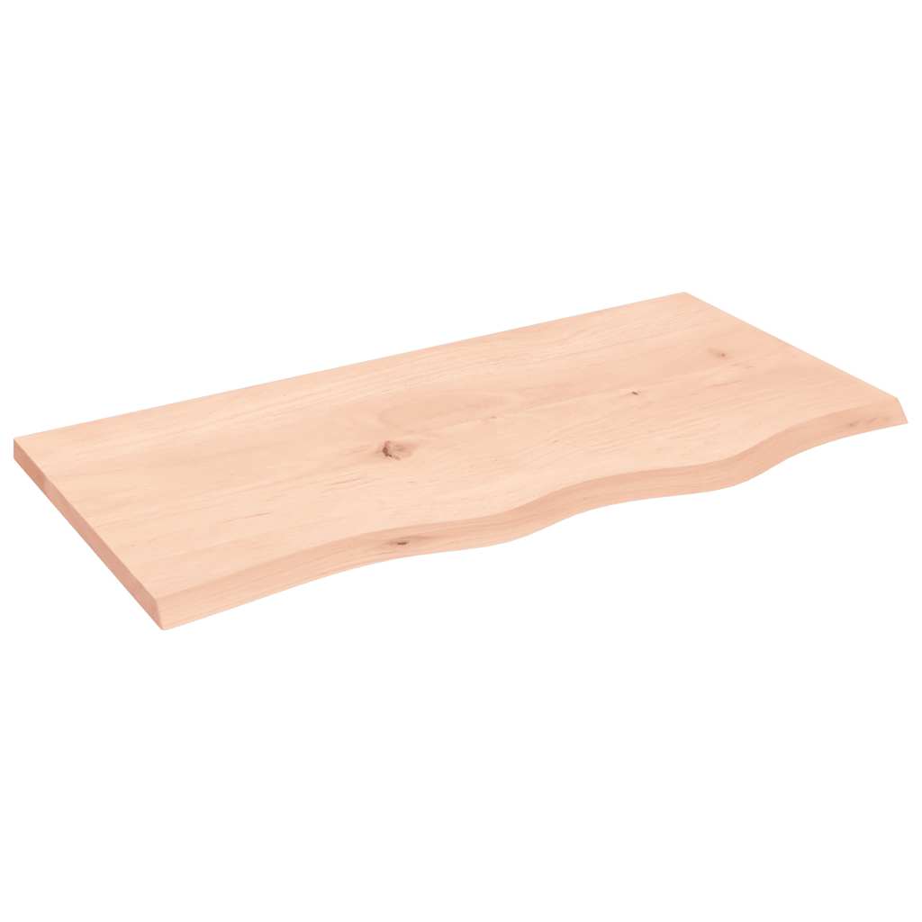 Ripiano a Parete 80x40x2 cm Legno Massello Rovere Non Trattato | homemem39