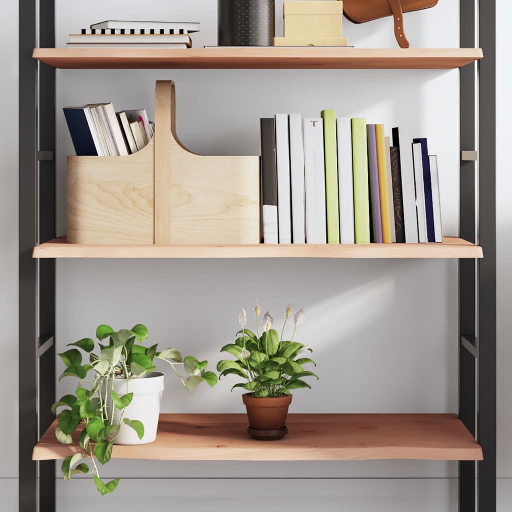 Ripiano a Parete 80x40x2 cm Legno Massello Rovere Non Trattato | homemem39