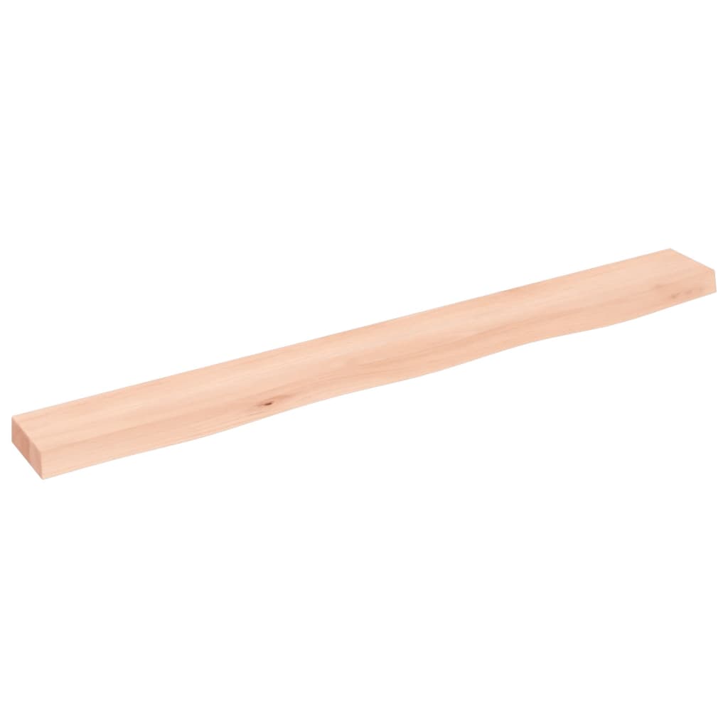 Ripiano a Parete 100x10x4 cm Legno Massello Rovere Non Trattato | homemem39