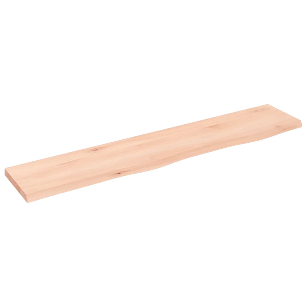 Ripiano a Parete 100x20x2 cm Legno Massello Rovere Non Trattato | homemem39