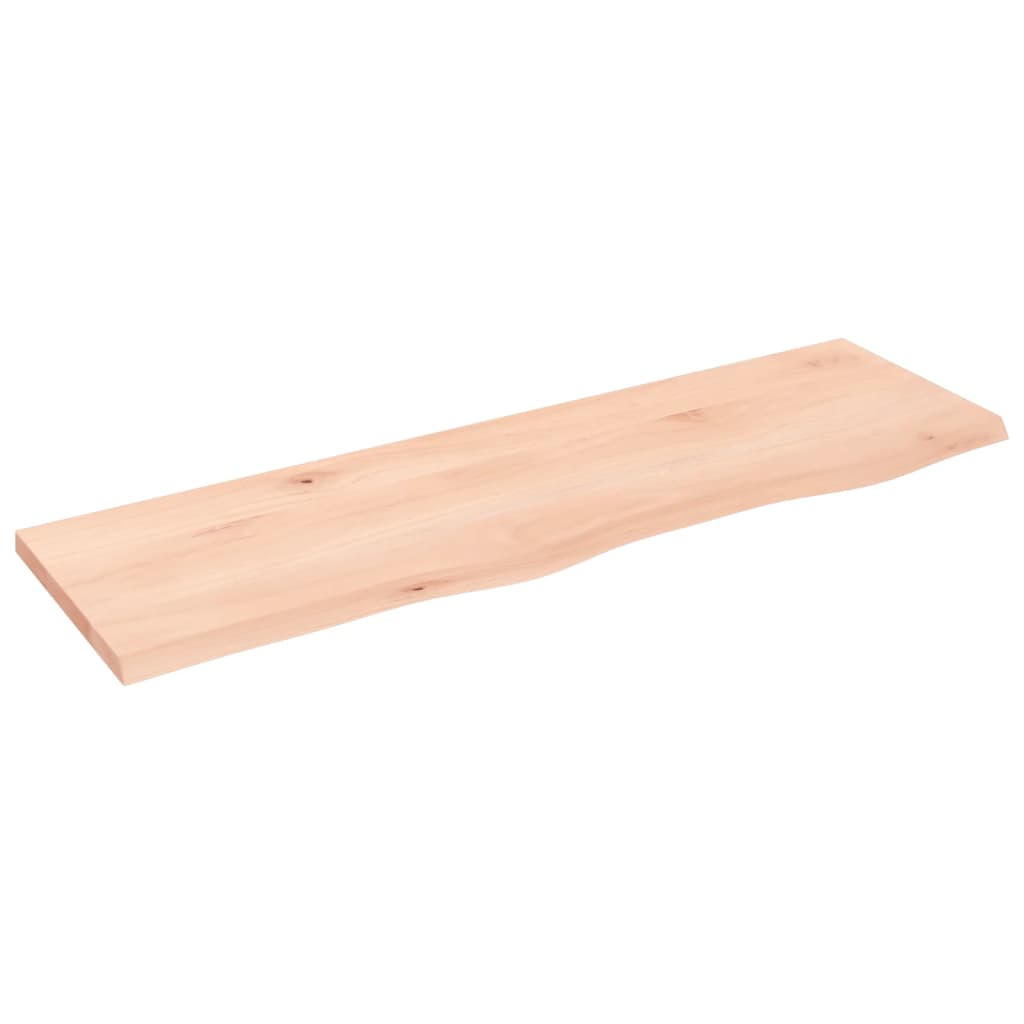 Ripiano a Parete 100x30x2 cm Legno Massello Rovere Non Trattato | homemem39