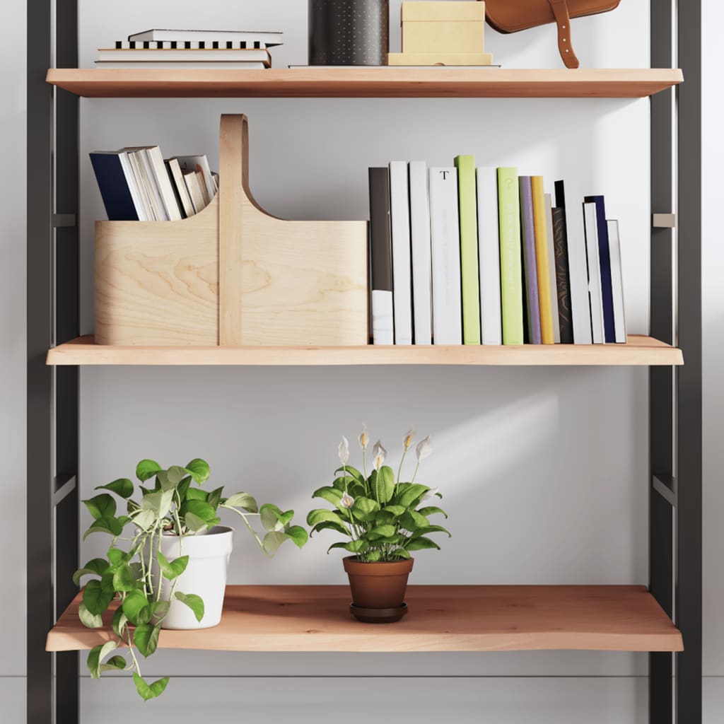 Ripiano a Parete 100x40x2 cm Legno Massello Rovere Non Trattato | homemem39