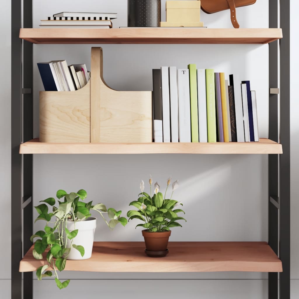 Ripiano a Parete 100x40x(2-4) cm Massello Rovere Non Trattato | homemem39