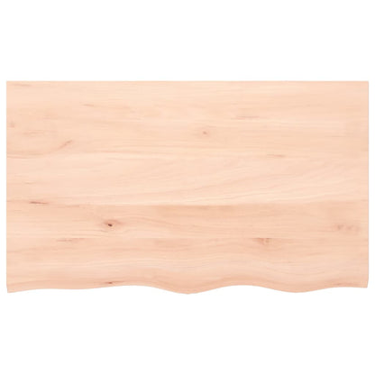 Ripiano a Parete 100x60x2 cm Legno Massello Rovere Non Trattato