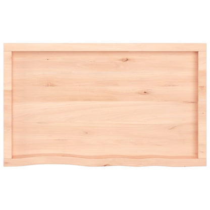 Wall Shelf 100x60x(2-4) cm Untreated Solid Oak