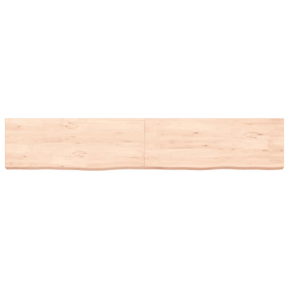 Ripiano a Parete 160x30x(2-6) cm Massello Rovere Non Trattato - homemem39