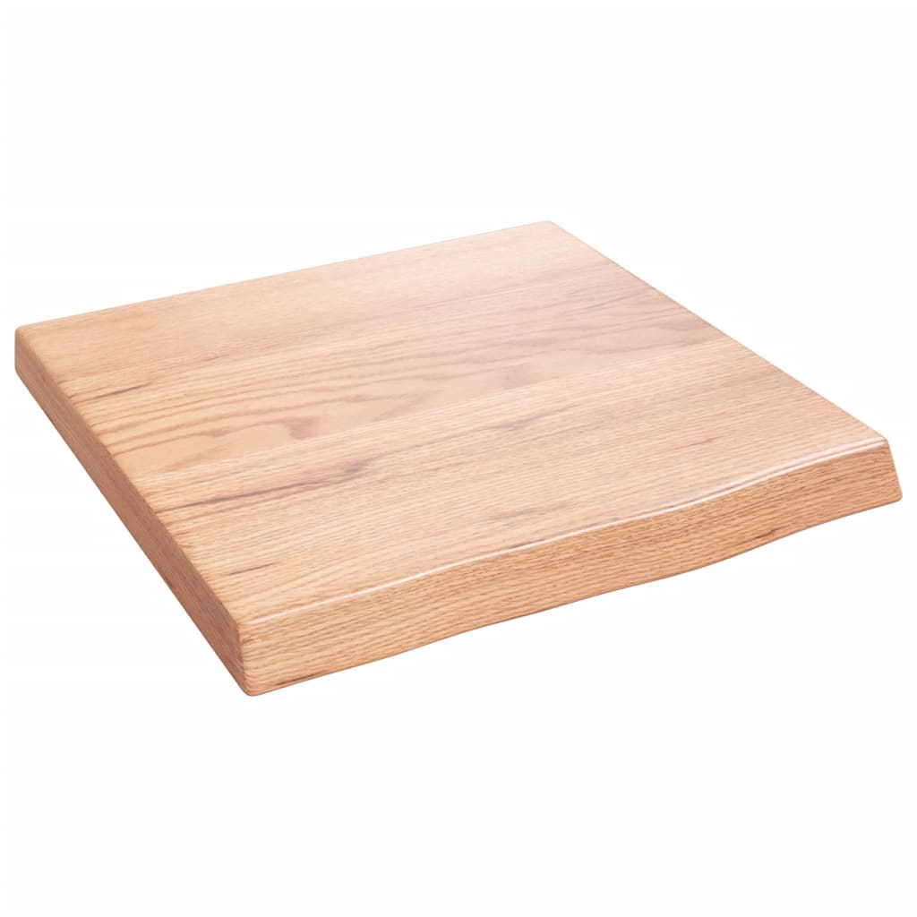 Brown Wall Shelf 40x40x(2-4) cm Treated Solid Oak