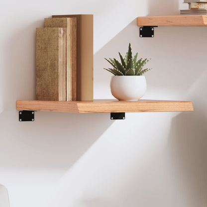 Brown Wall Shelf 40x40x(2-4) cm Treated Solid Oak