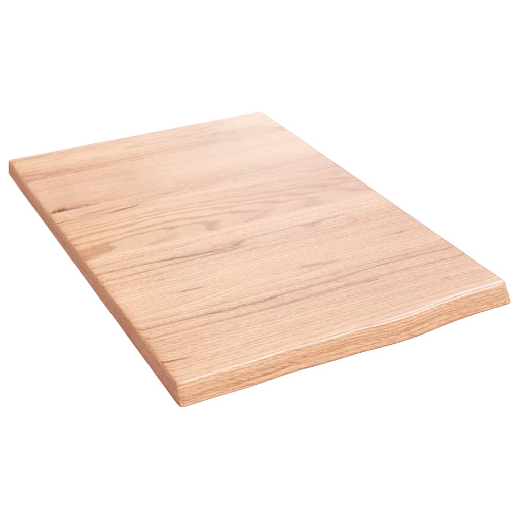 Ripiano Muro Marrone Chiaro 40x60x2 cm Massello Rovere Trattato | homemem39