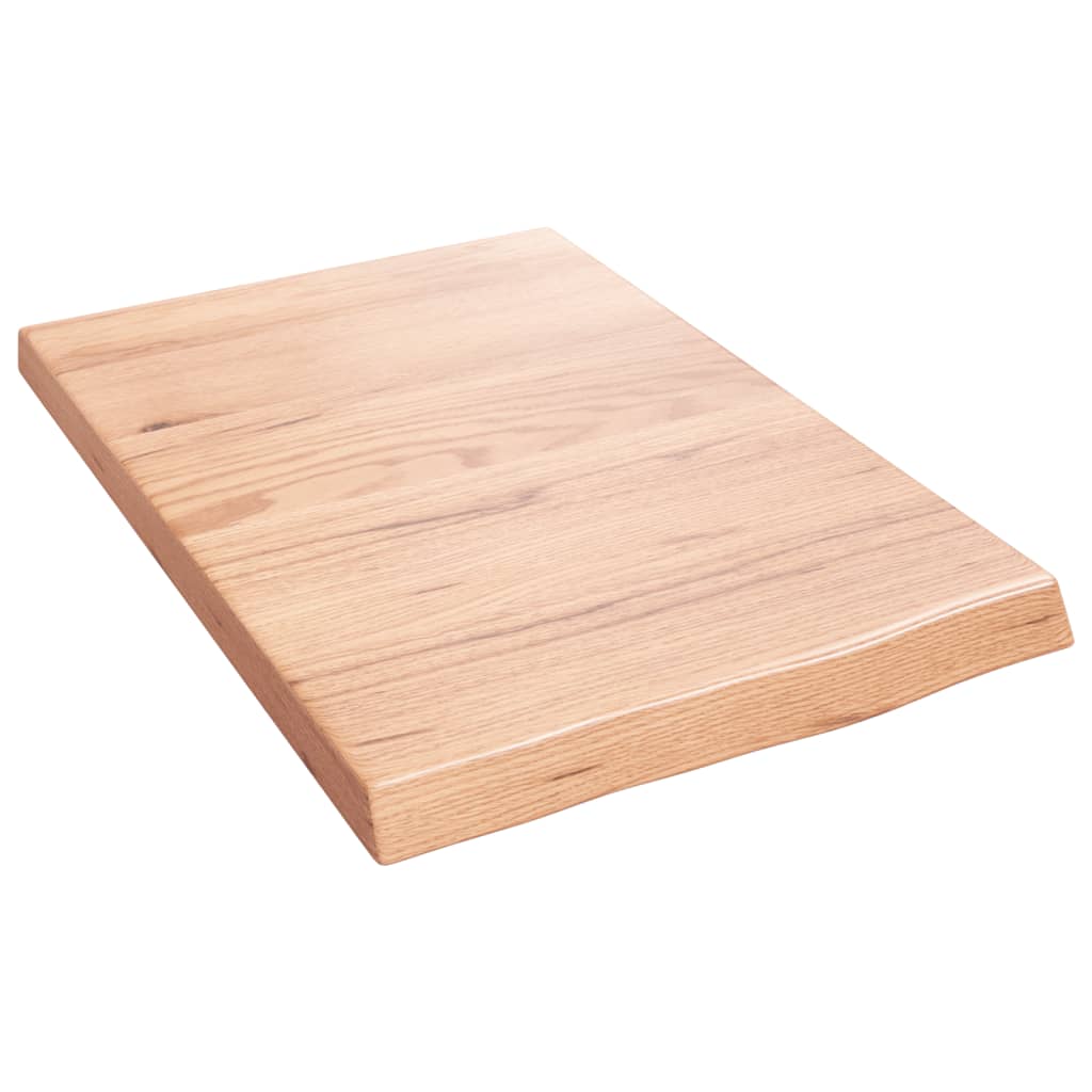 Brown Wall Shelf 40x60x(2-4) cm Treated Solid Oak