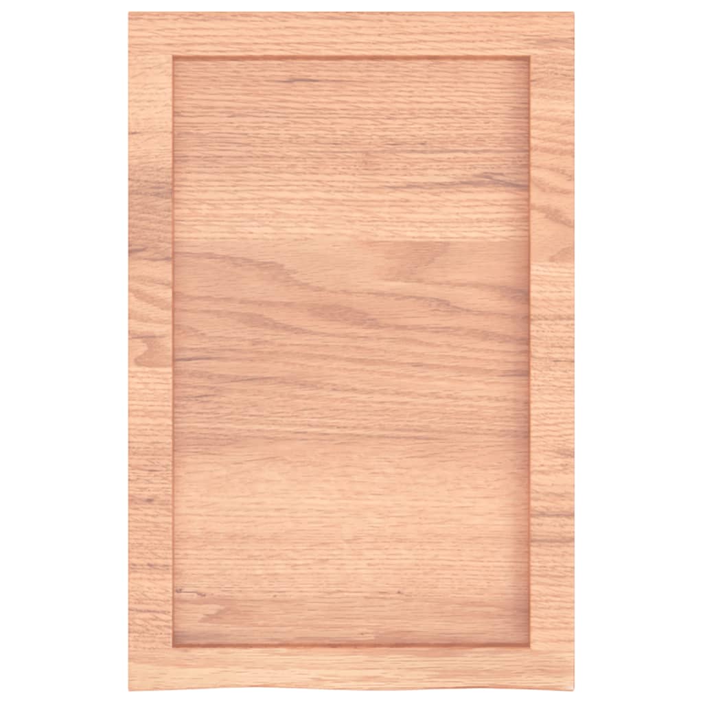 Brown Wall Shelf 40x60x(2-6) cm Treated Solid Oak