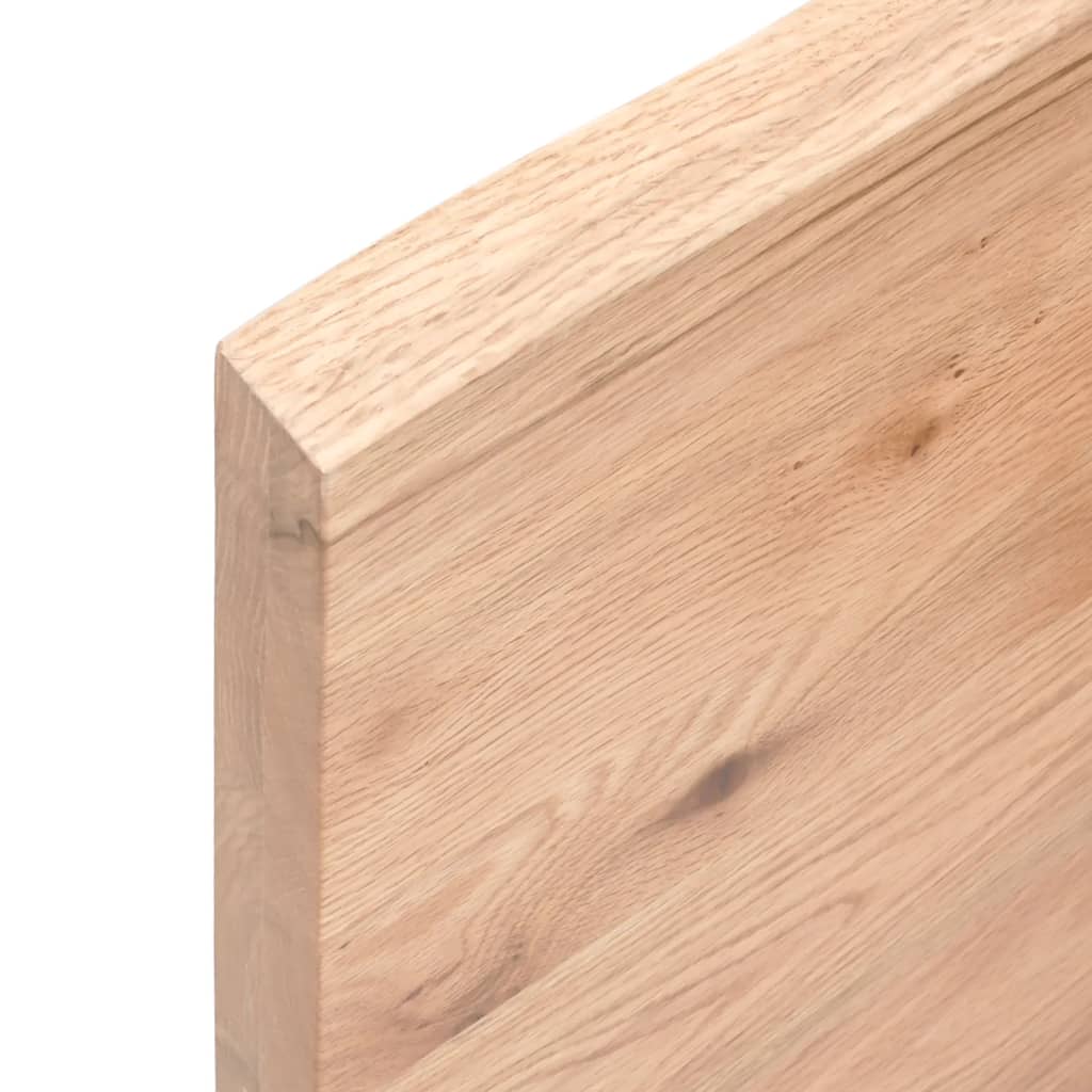 Ripiano Muro Marrone Chiaro 60x20x4 cm Massello Rovere Trattato | homemem39