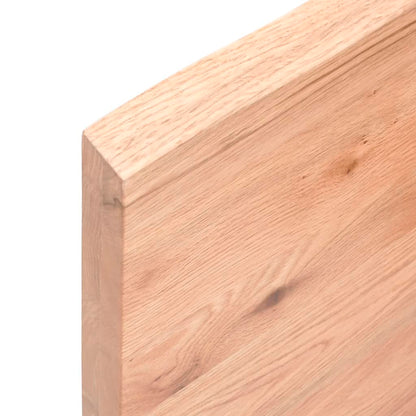 Ripiano Muro Marrone Chiaro 60x20x4 cm Massello Rovere Trattato | homemem39