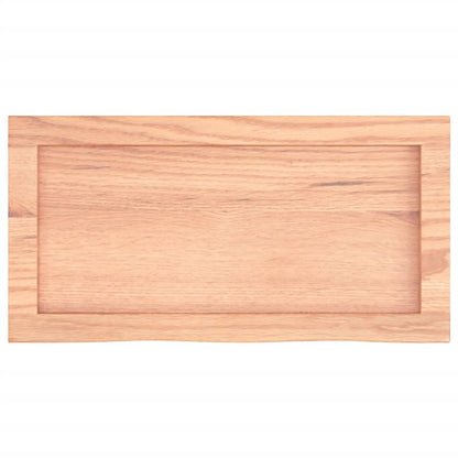Ripiano Muro Marrone 60x30x(2-4) cm Massello Rovere Trattato | homemem39