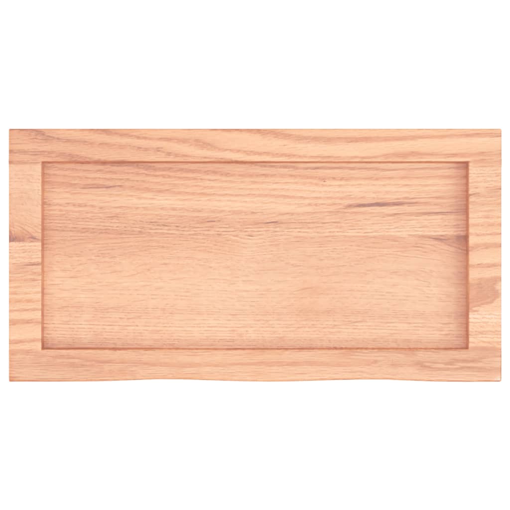 Ripiano Muro Marrone 60x30x(2-6) cm Massello Rovere Trattato | homemem39