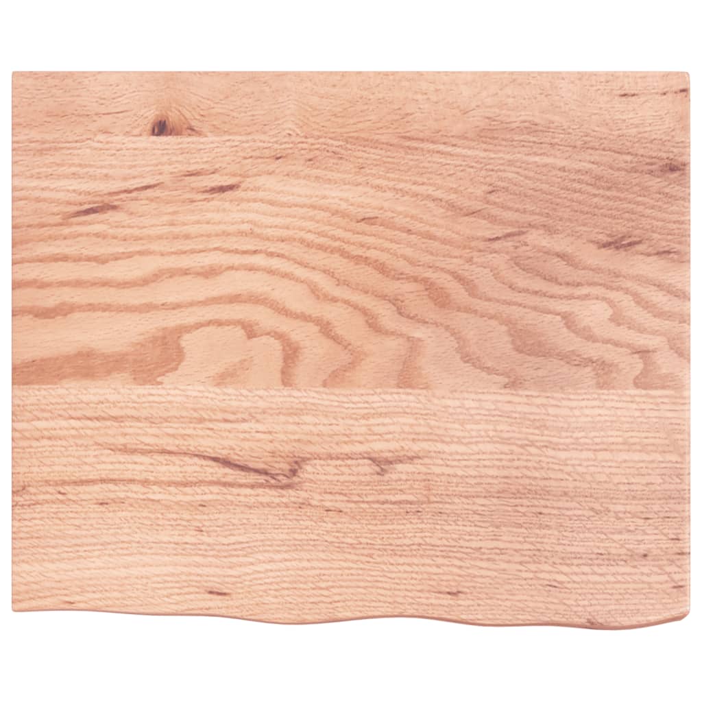 Ripiano Muro Marrone 60x50x(2-6) cm Massello Rovere Trattato