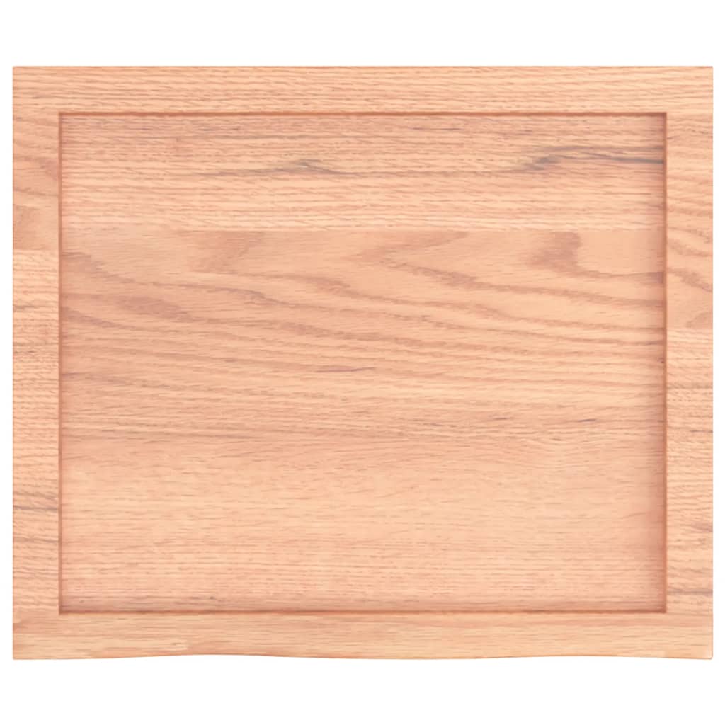 Ripiano Muro Marrone 60x50x(2-6) cm Massello Rovere Trattato | homemem39