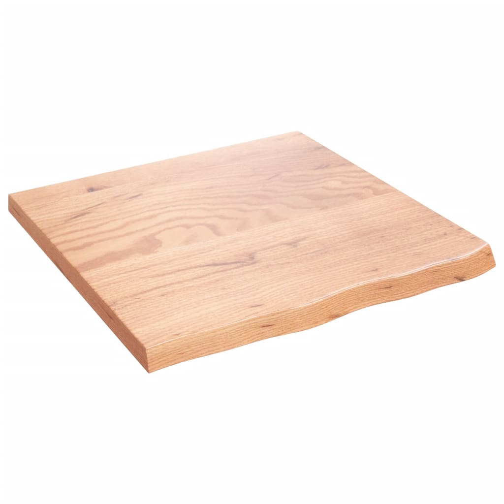 Ripiano Muro Marrone 60x60x(2-4) cm Massello Rovere Trattato | homemem39