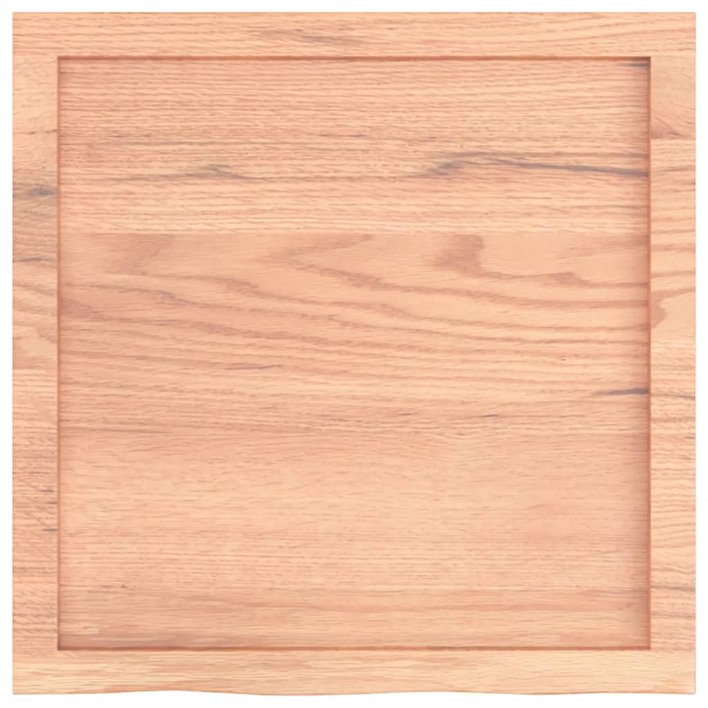 Brown Wall Shelf 60x60x(2-4) cm Treated Solid Oak